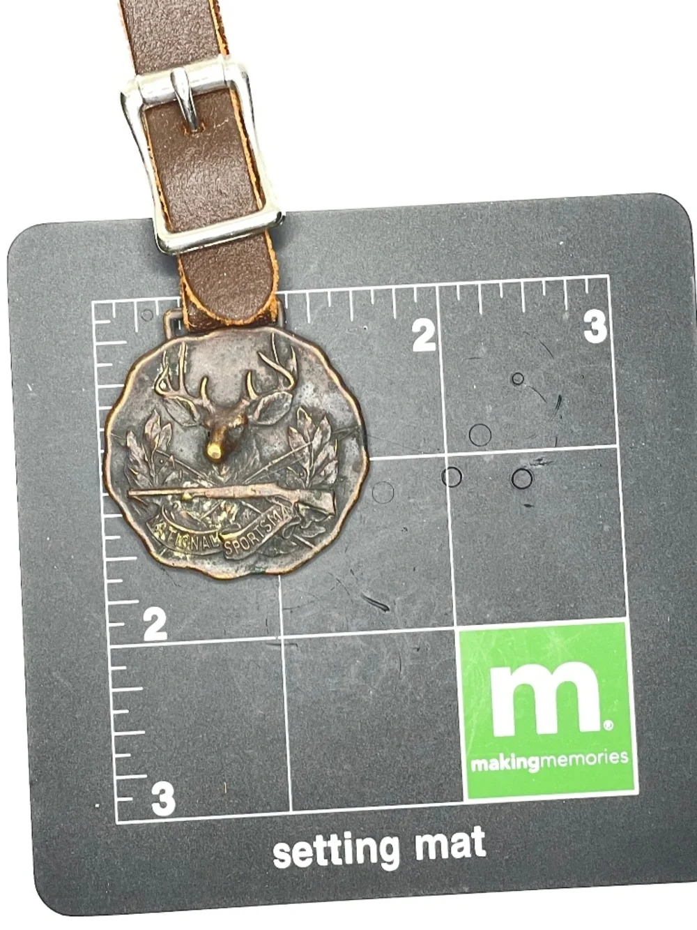 Vintage 1930's National Sportsman Magazine Pocket Watch Fob Collectible